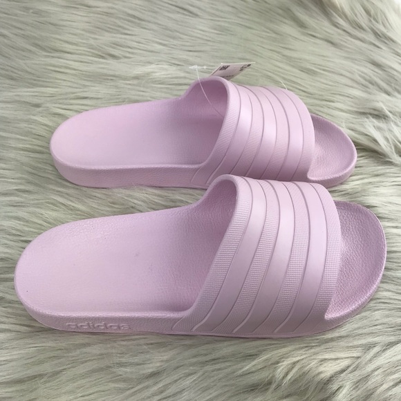 LAST PAIR! Women’s Pale Pink Adidas Slides - Picture 3 of 5
